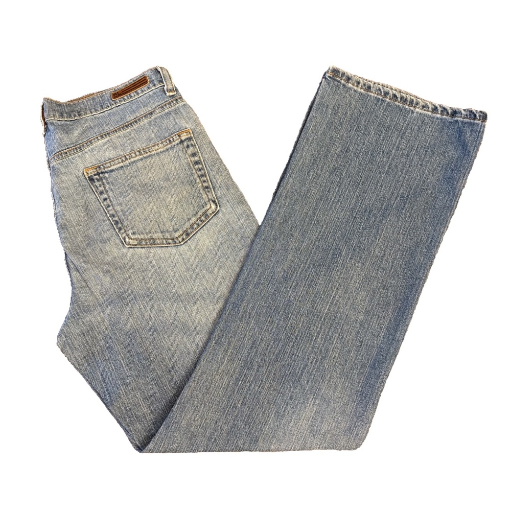 Vintage LRL Ralph Lauren Y2K mid rise bootcut faded denim jeans size 10